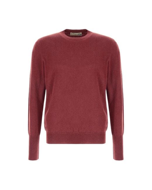 Ballantyne Red Round-Neck Knitwear for men