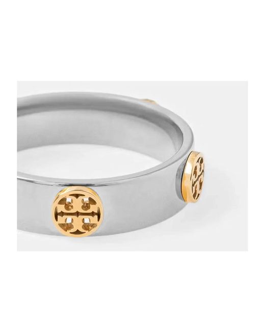 Tory Burch White Icon Ring