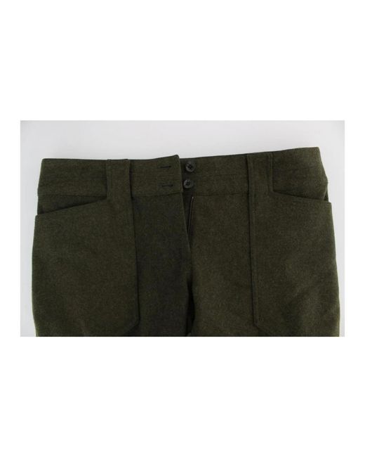 Trousers > slim-fit trousers Ermanno Scervino en coloris Green