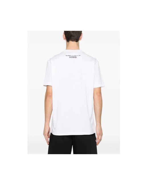 Iceberg White T-Shirts for men