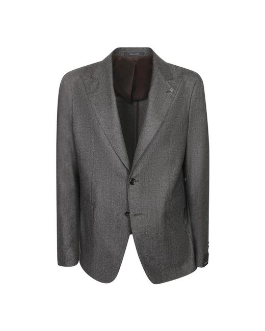 Tagliatore Gray Single Breasted Suits for men