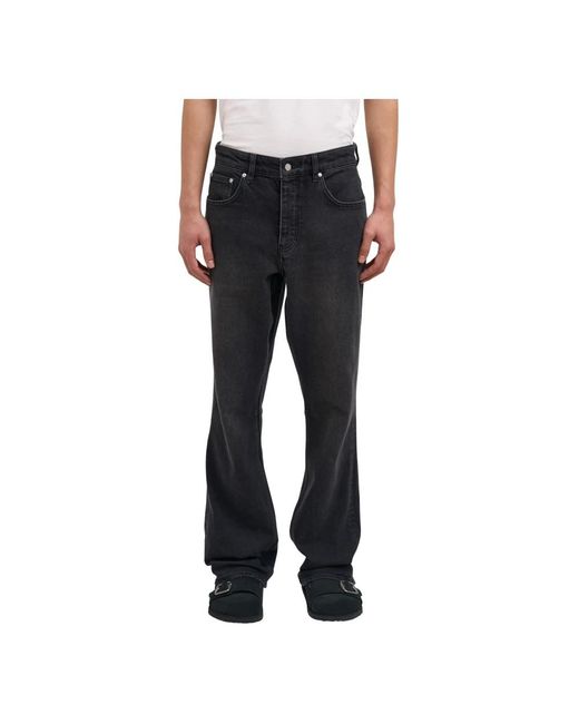 Represent Black Flared Jeans for men