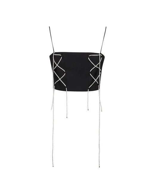 GIUSEPPE DI MORABITO Black Sleeveless Tops