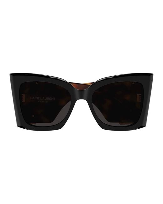 Saint Laurent Black Oversize-Sonnenbrille SL M119 Blaze