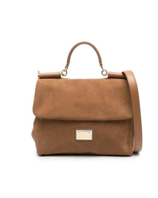 Dolce & Gabbana Brown Shoulder Bags