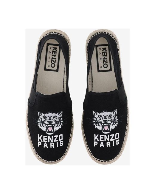 KENZO Black Espadrilles for men