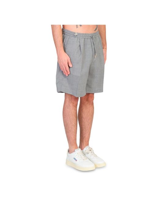 BRIGLIA Elastische taille shorts,shorts mit elastischem bund in Gray für Herren