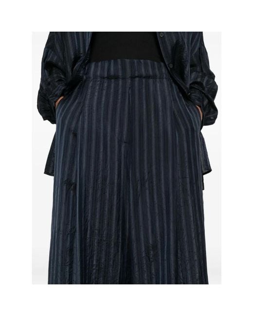 Dries Van Noten Blue Wide Trousers