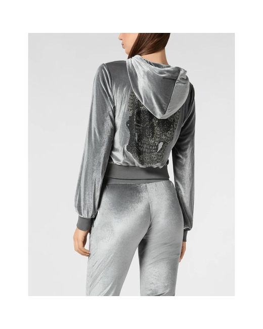 Philipp Plein Zip-Throughs in het Gray