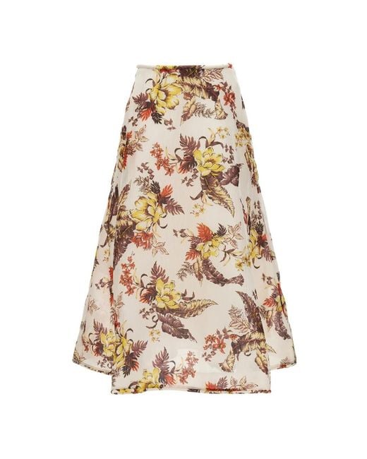 Zimmermann Natural Midi Skirts