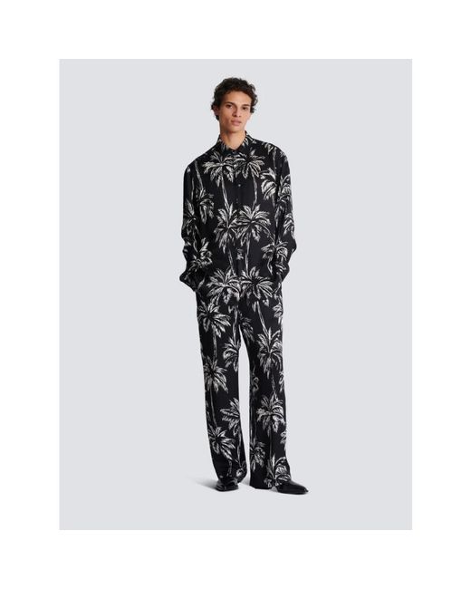 Balmain Black Casual Shirts for men