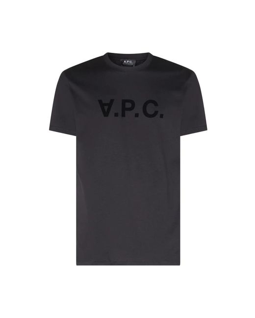 A.P.C. Black T-Shirts for men