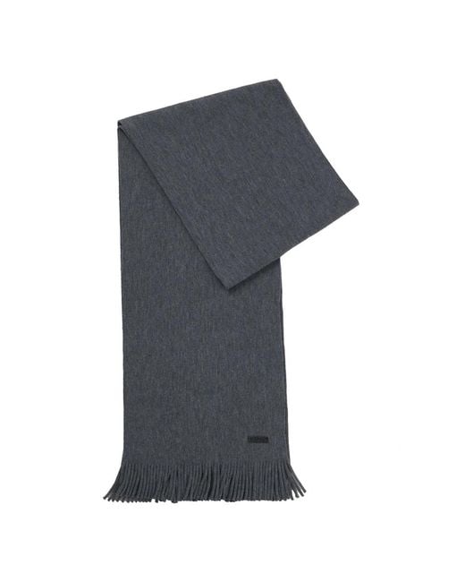 HUGO Gray Winter Scarves for men