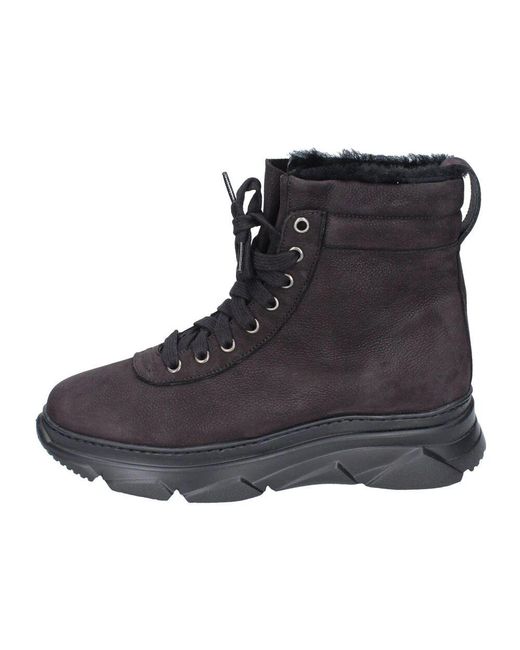 Stokton Black Lace-Up Boots