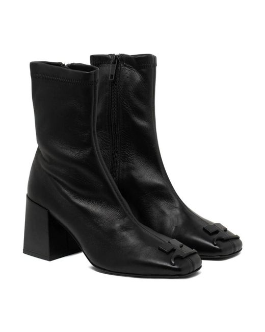 Courreges Black Heeled Boots