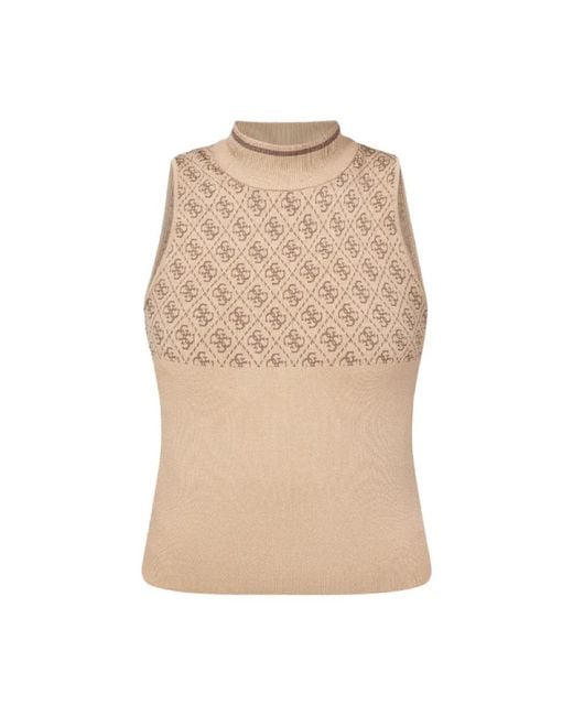 Sleeveless Tops di Guess in Natural
