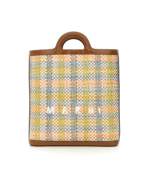 Marni Metallic Shopping Bags