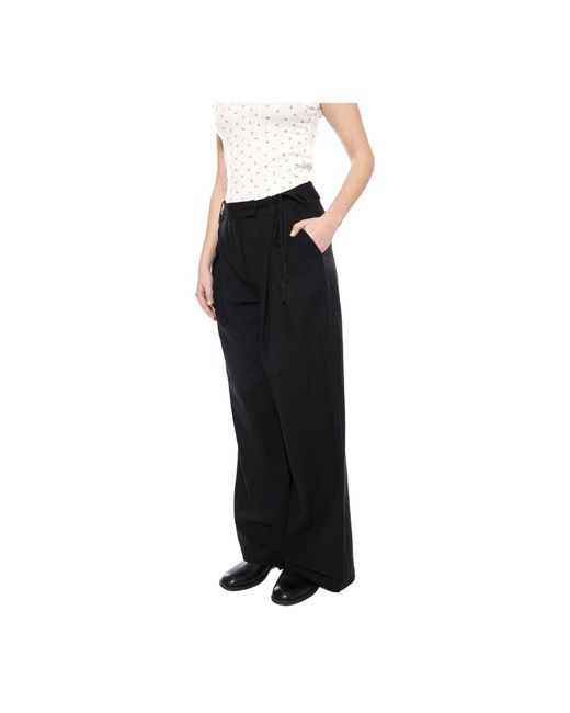 Wide Trousers Minimum de color Black