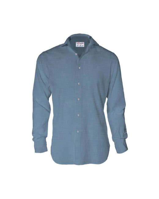 Mc2 Saint Barth Blue Casual Shirts for men