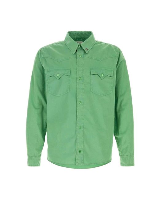 Versace Green Casual Shirts for men