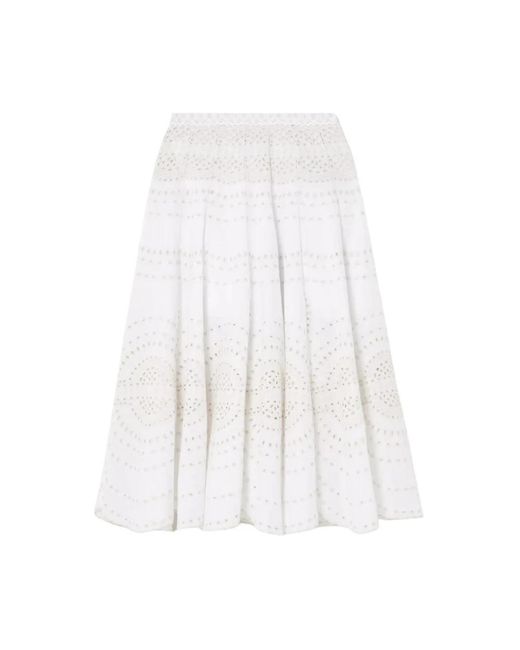 Charo Ruiz White Midi Skirts