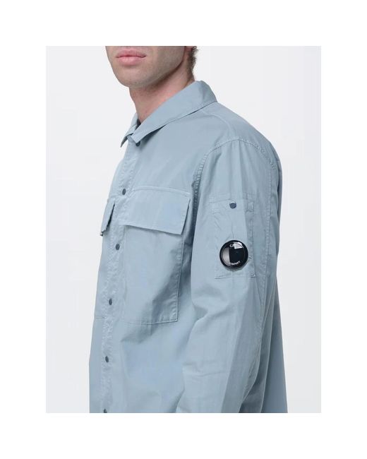 C P Company Blue Light Jackets for men