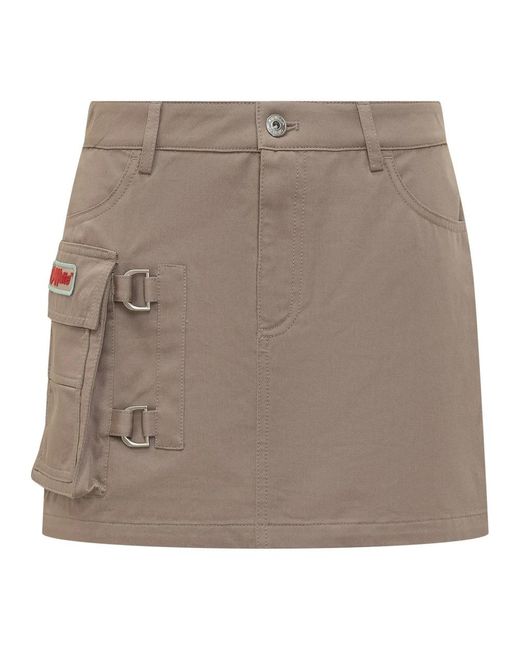 Off-White c/o Virgil Abloh Brown Short Skirts
