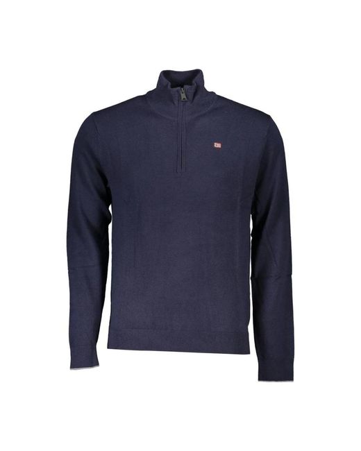Napapijri Blue Turtlenecks for men