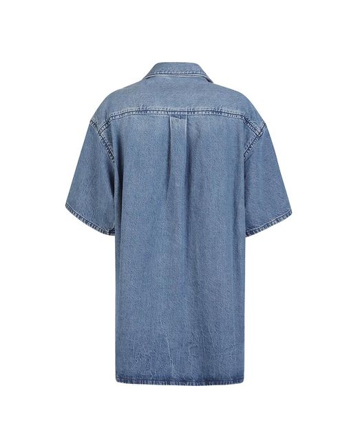Alexander Wang Blue Denim Shirts