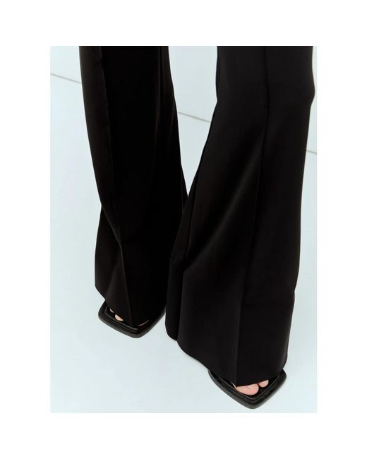 Trousers > wide trousers Jacquemus en coloris Black