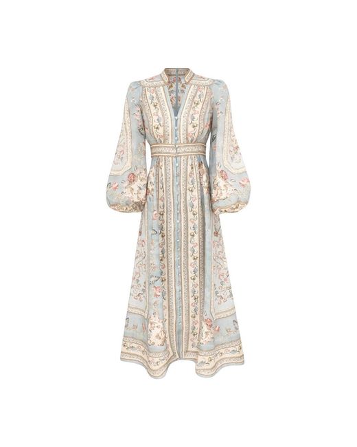Midi Dresses Zimmermann de color Natural
