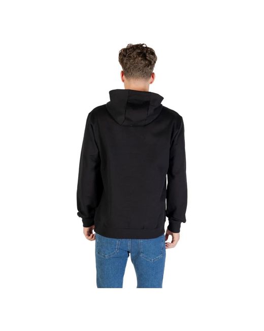 EA7 Hoodies & Sweatvesten ,Zwart ,Katoen Hoodie Met Ea7 Design in het Black voor heren