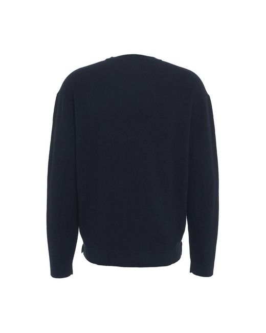 Closed Blue Round-Neck Knitwear for men