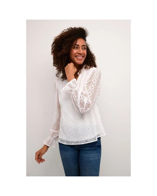 Cream White Blouses