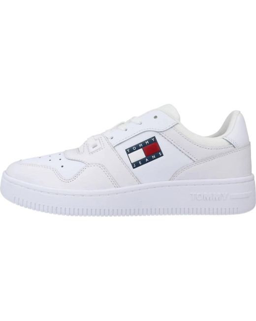 Tommy Hilfiger White Retro basket sneakers