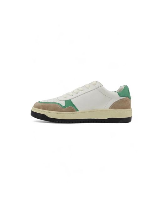 Back70 Schoenen ,Wit ,Leer Cloud Sneaker in het Green voor heren