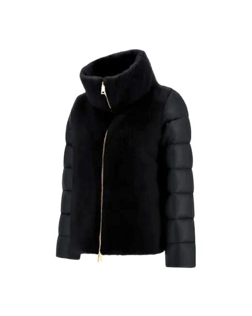 Herno Jassen ,Zwart ,Nylon Cape in het Black