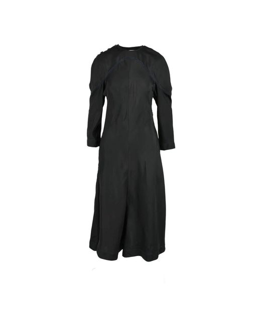 Jil Sander Kleedjes ,Zwart ,Zijdenmix Maxi Jurk in het Black