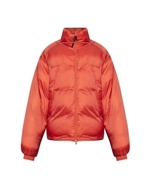 Y-3 Jassen ,Rood ,Polyester Donsjack Met Een Patroon in het Red voor heren