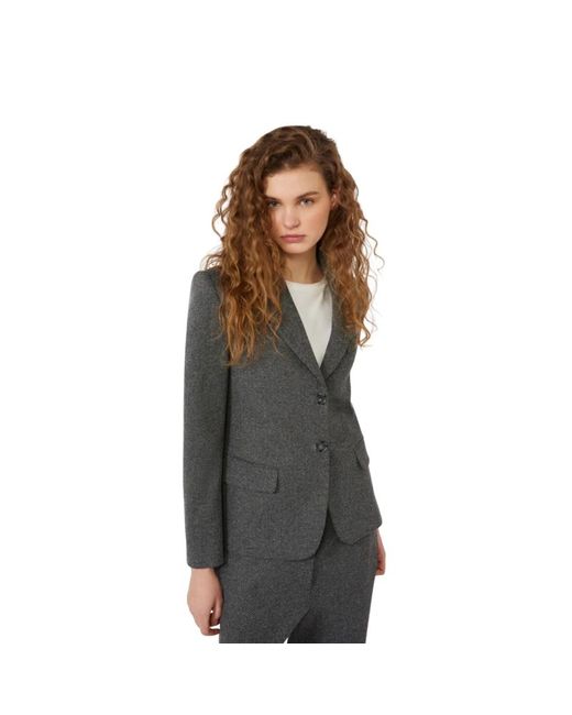 Max Mara Grijze Jersey Jas Dilly in het Gray