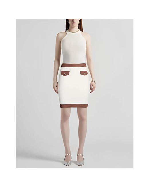 Fracomina White Short Skirts