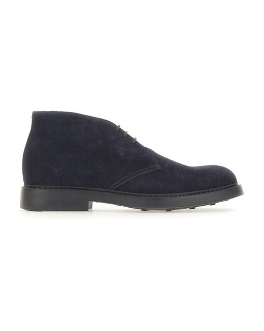 Doucal's Blue Lace-Up Boots for men