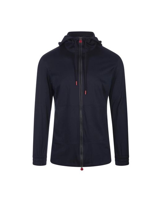 Kiton Blue Zip-Throughs for men