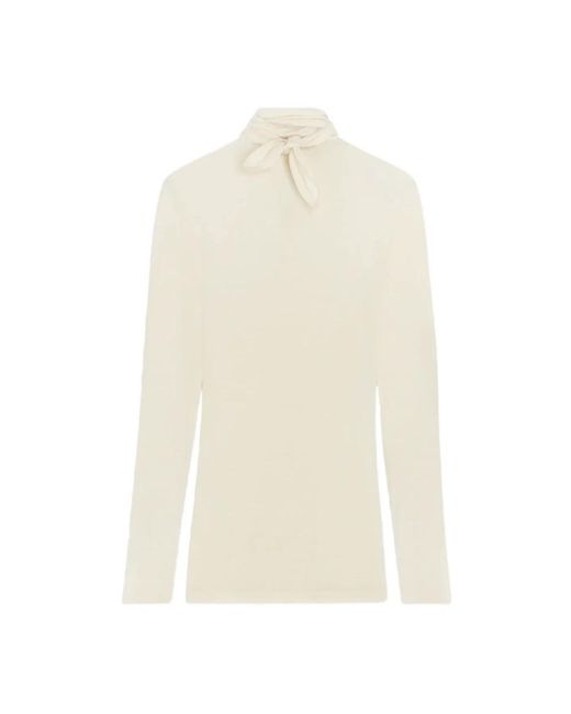 Lemaire White Turtlenecks