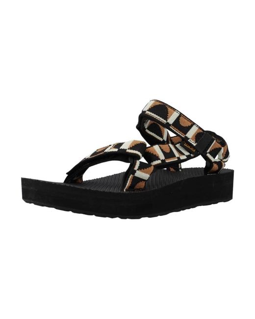 Flat Sandals Teva en coloris Black
