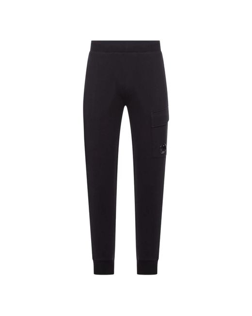 C P Company Schwarze Baumwollhose Für Männer in Blue für Herren