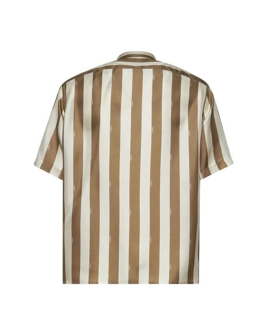 Fendi Pequin Shirt in het Brown voor heren
