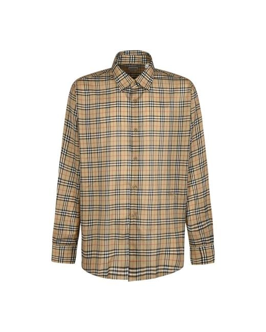 Burberry Natural Casual Shirts for men