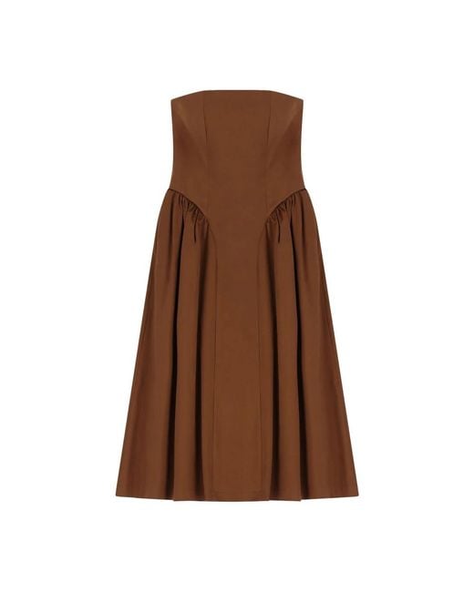 Midi Dresses di Imperial in Brown