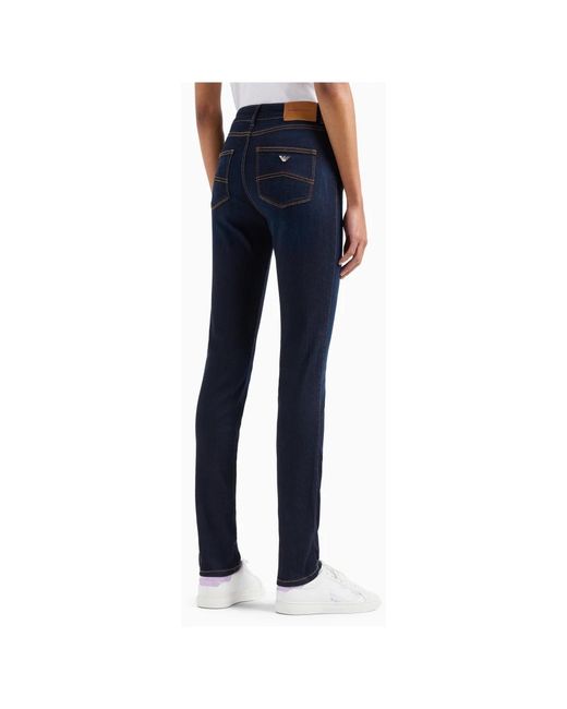 Emporio Armani Slim-Fit Jeans in het Blue